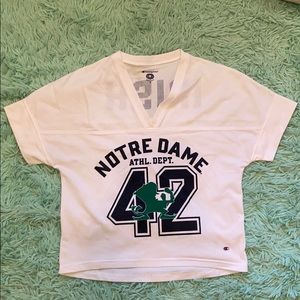 Notre Dame Jersey Crop Top